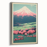 Abstract Electric Mountain Art – Vibrant Electric Wall Decor Canvas