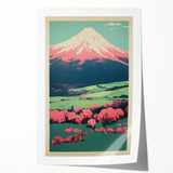 Abstract Electric Mountain Art – Vibrant Electric Wall Decor Canvas