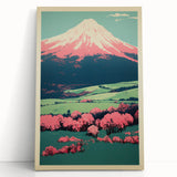 Abstract Electric Mountain Art – Vibrant Electric Wall Decor Canvas