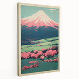 Abstract Electric Mountain Art – Vibrant Electric Wall Decor Canvas