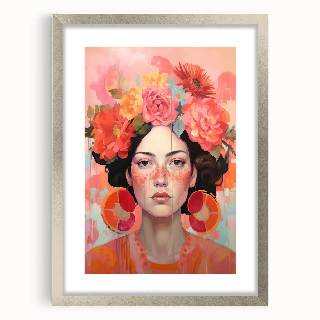 Electric Portrait Art – Vibrant Modern Electric Canvas Wall Decor