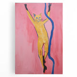 Playful Electric Cat Art – Abstract Electric Wall Canvas Decor