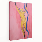 Playful Electric Cat Art – Abstract Electric Wall Canvas Decor