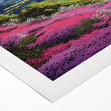 Vibrant Electric Mountain River Art – Modern Electric Wall Canvas