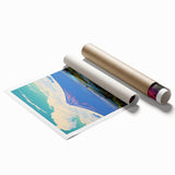 Vibrant Electric Mountain River Art – Modern Electric Wall Canvas