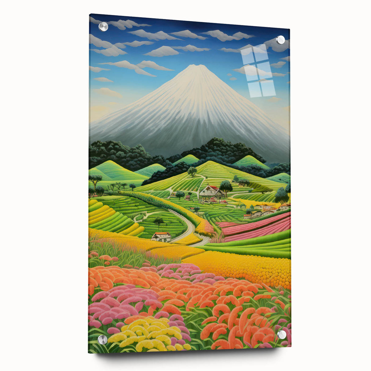 Colorful Electric Landscape Art – Modern Electric Wall Canvas Decor