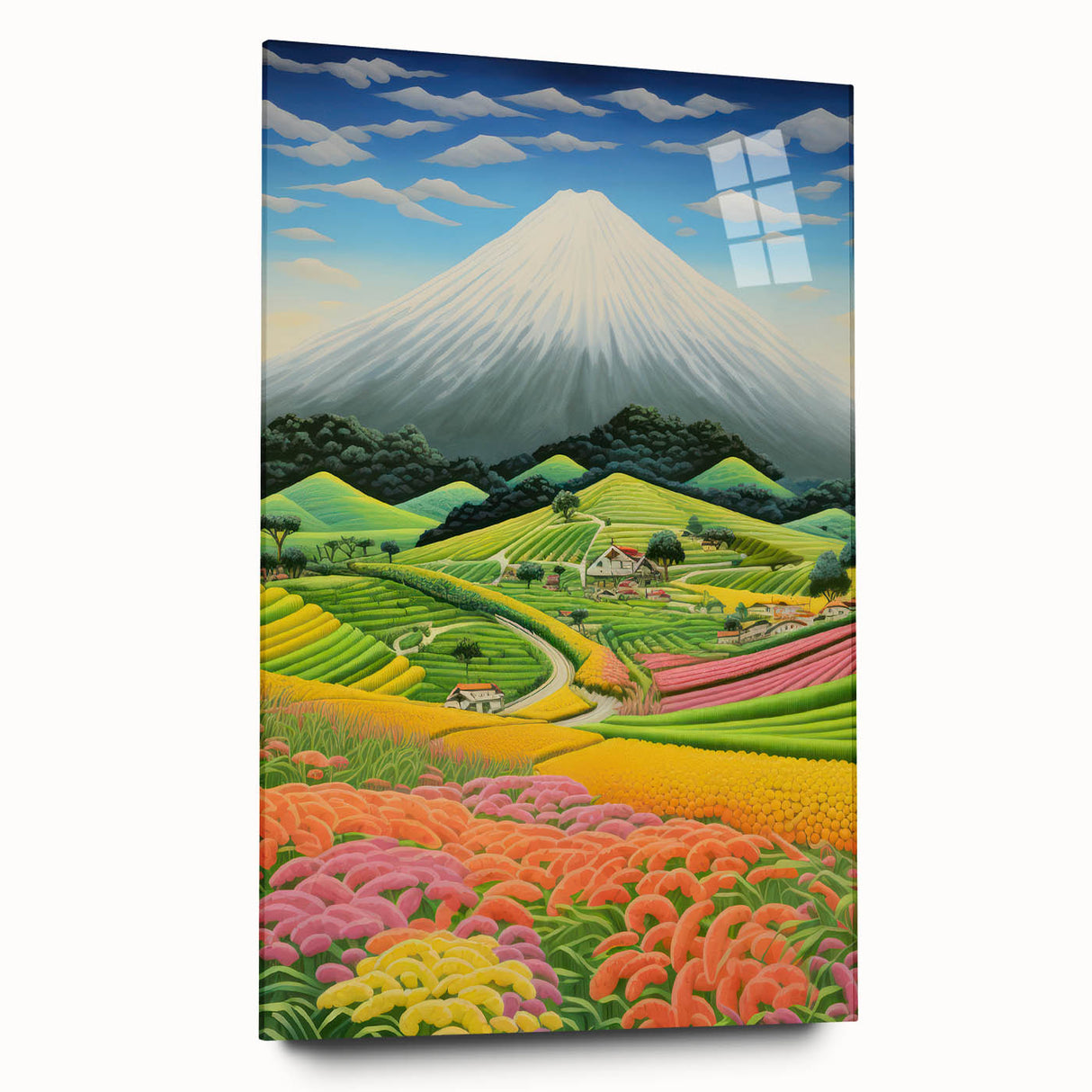 Colorful Electric Landscape Art – Modern Electric Wall Canvas Decor