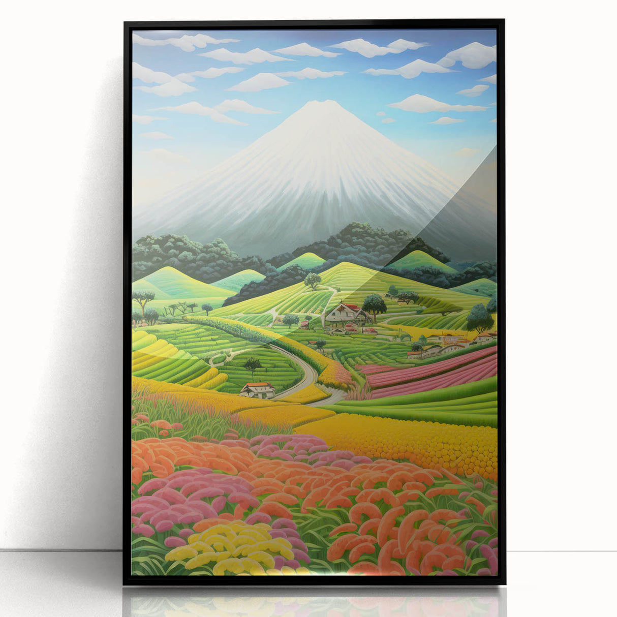 Colorful Electric Landscape Art – Modern Electric Wall Canvas Decor
