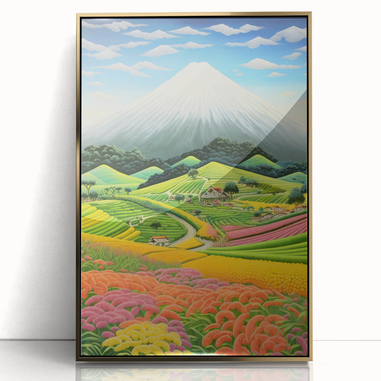 Colorful Electric Landscape Art – Modern Electric Wall Canvas Decor