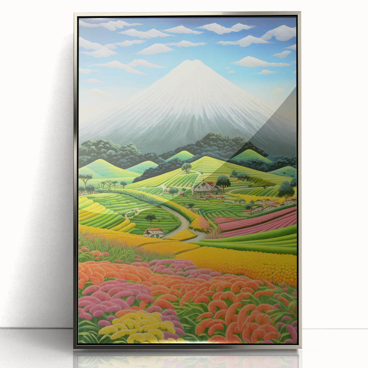 Colorful Electric Landscape Art – Modern Electric Wall Canvas Decor
