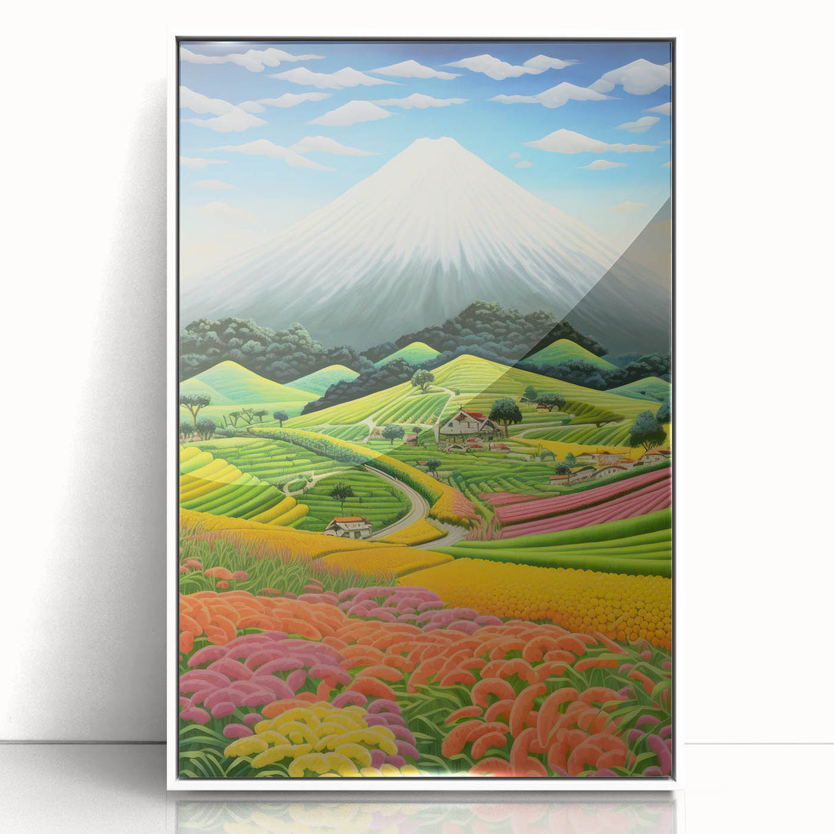 Colorful Electric Landscape Art – Modern Electric Wall Canvas Decor