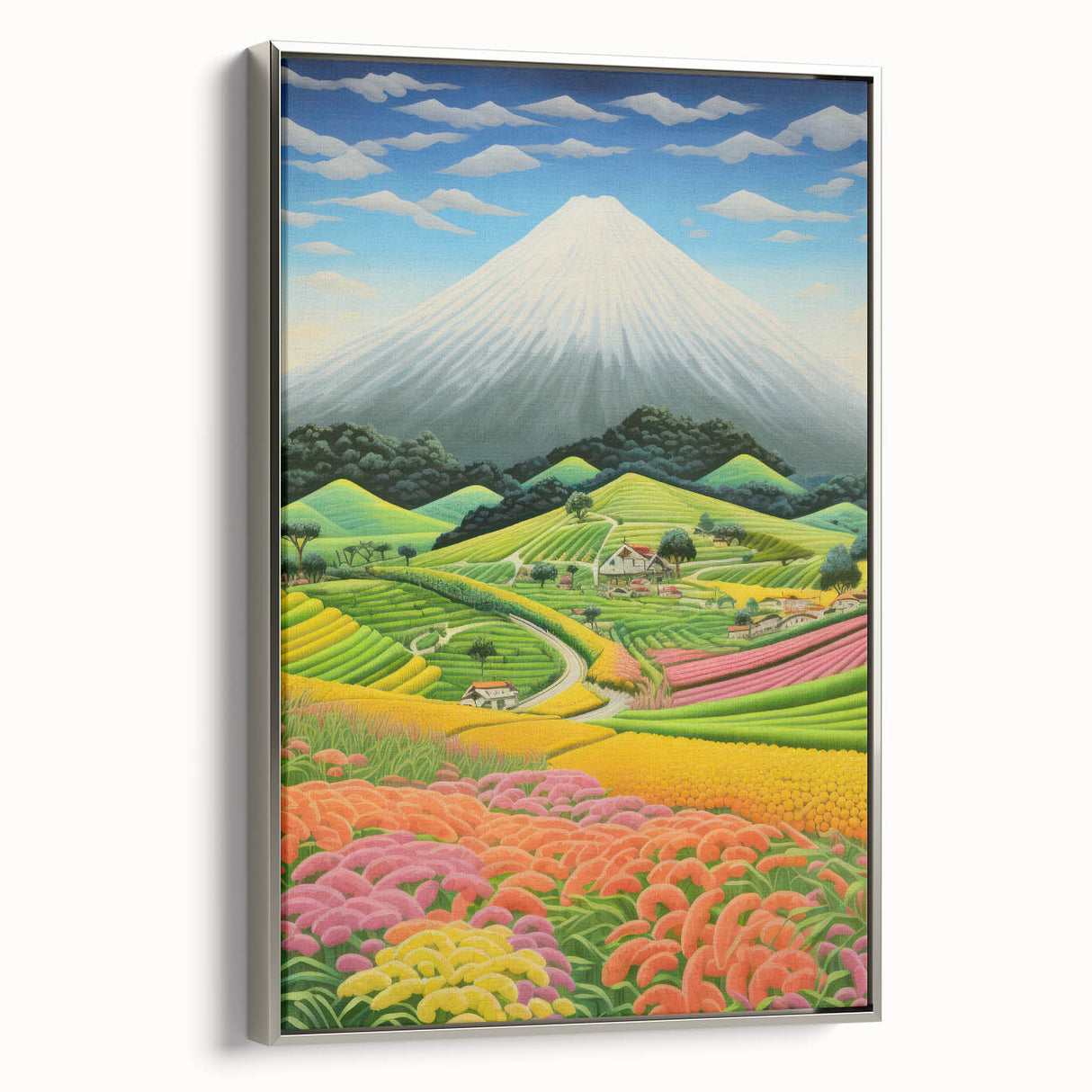 Colorful Electric Landscape Art – Modern Electric Wall Canvas Decor