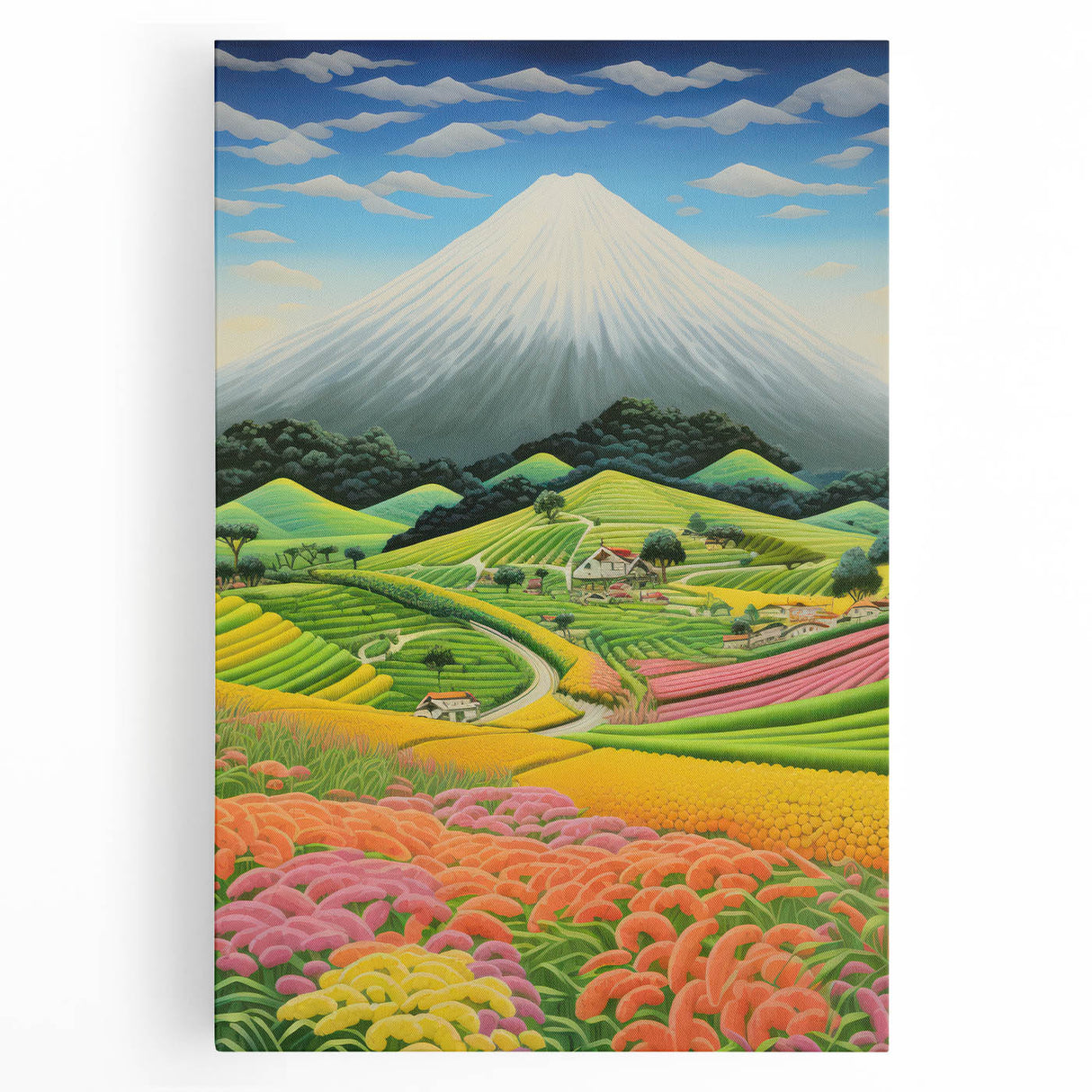 Colorful Electric Landscape Art – Modern Electric Wall Canvas Decor