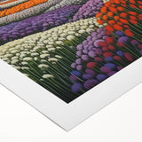 Electric Floral Mountain Art – Vibrant Modern Electric Wall Canvas