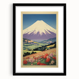 Serene Electric Mountain Landscape – Vibrant Electric Wall Canvas Art