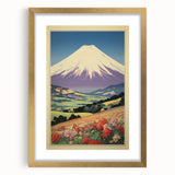 Serene Electric Mountain Landscape – Vibrant Electric Wall Canvas Art