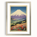 Serene Electric Mountain Landscape – Vibrant Electric Wall Canvas Art