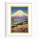 Serene Electric Mountain Landscape – Vibrant Electric Wall Canvas Art