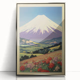 Serene Electric Mountain Landscape – Vibrant Electric Wall Canvas Art