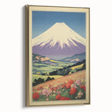 Serene Electric Mountain Landscape – Vibrant Electric Wall Canvas Art