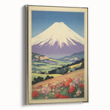 Serene Electric Mountain Landscape – Vibrant Electric Wall Canvas Art