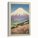 Serene Electric Mountain Landscape – Vibrant Electric Wall Canvas Art