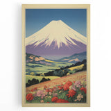 Serene Electric Mountain Landscape – Vibrant Electric Wall Canvas Art