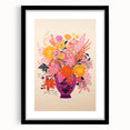 Vibrant Electric Floral Canvas – Modern Electric Decor Print