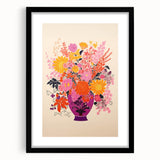 Vibrant Electric Floral Canvas – Modern Electric Decor Print