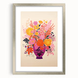 Vibrant Electric Floral Canvas – Modern Electric Decor Print