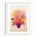 Vibrant Electric Floral Canvas – Modern Electric Decor Print