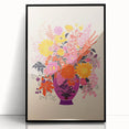 Vibrant Electric Floral Canvas – Modern Electric Decor Print