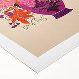 Vibrant Electric Floral Canvas – Modern Electric Decor Print