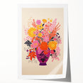 Vibrant Electric Floral Canvas – Modern Electric Decor Print