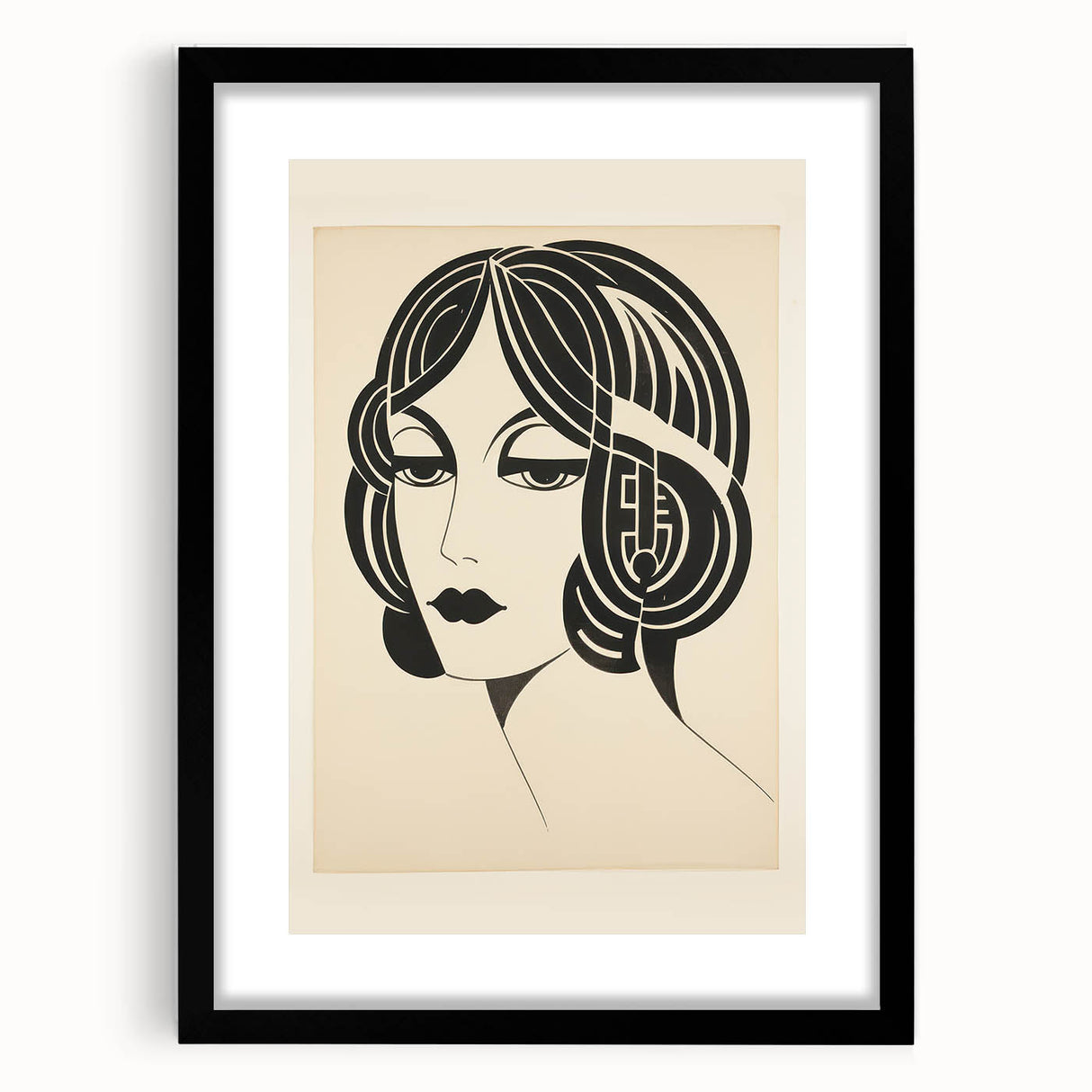 Modern Electric Portrait Canvas – Abstract Electric Art Print