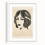 Modern Electric Portrait Canvas – Abstract Electric Art Print