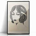 Modern Electric Portrait Canvas – Abstract Electric Art Print