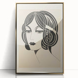 Modern Electric Portrait Canvas – Abstract Electric Art Print