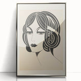 Modern Electric Portrait Canvas – Abstract Electric Art Print