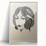 Modern Electric Portrait Canvas – Abstract Electric Art Print