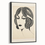 Modern Electric Portrait Canvas – Abstract Electric Art Print