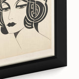 Modern Electric Portrait Canvas – Abstract Electric Art Print