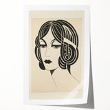 Modern Electric Portrait Canvas – Abstract Electric Art Print