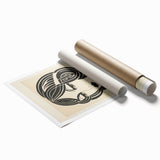 Modern Electric Portrait Canvas – Abstract Electric Art Print