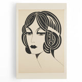 Modern Electric Portrait Canvas – Abstract Electric Art Print