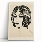 Modern Electric Portrait Canvas – Abstract Electric Art Print