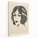 Modern Electric Portrait Canvas – Abstract Electric Art Print