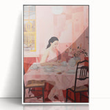 Modern Electric Dining Scene Canvas – Abstract Electric Art Print