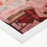 Modern Electric Dining Scene Canvas – Abstract Electric Art Print