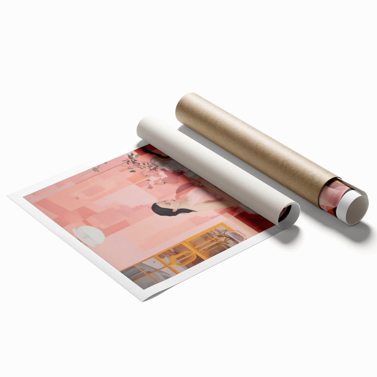 Modern Electric Dining Scene Canvas – Abstract Electric Art Print